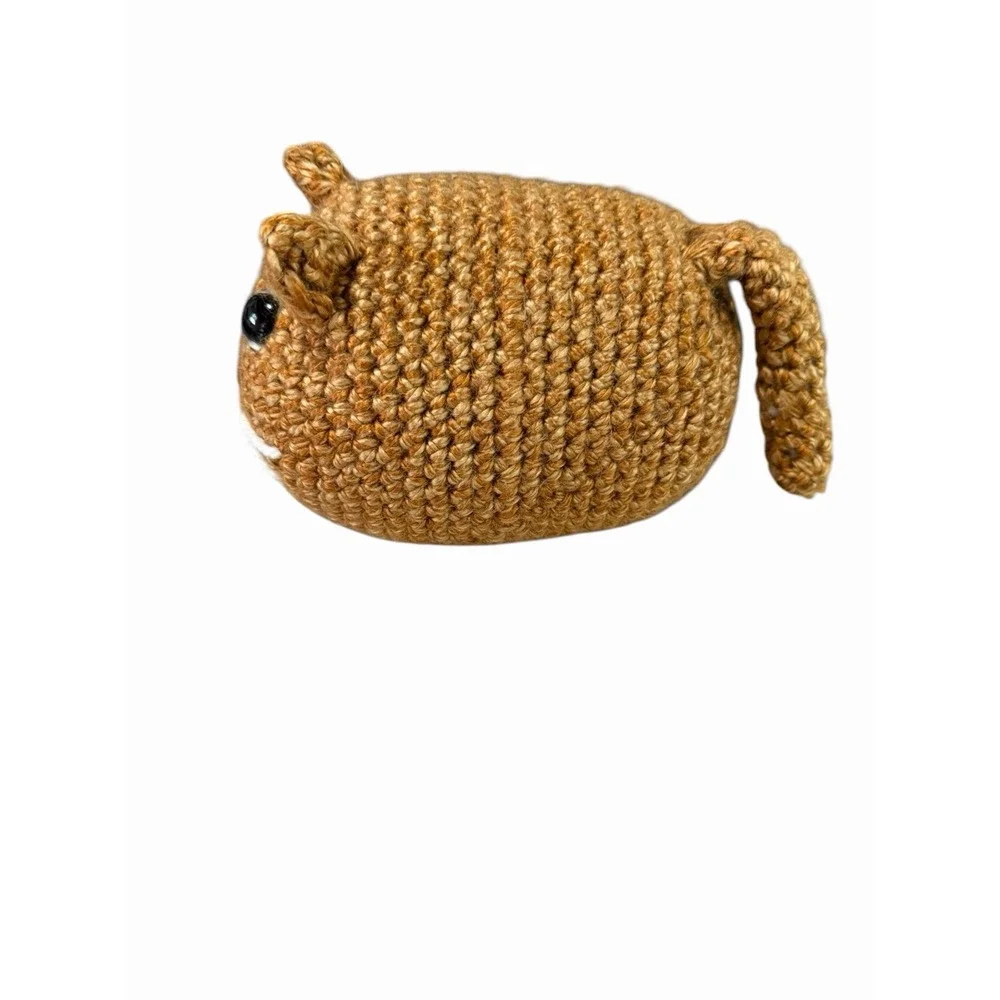 New Handmade Crochet Plushie Cat Kitten brown orange